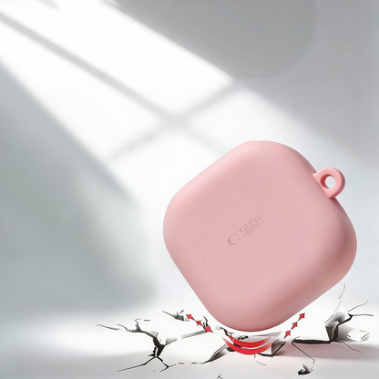 Capa Tech-Protect Silicone Hook para Samsung Galaxy Buds4 / Buds4 Pro, Preta