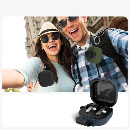Capa Tech-Protect Slim Hook para Samsung Galaxy Buds4 / Buds4 Pro, Azul Marinho