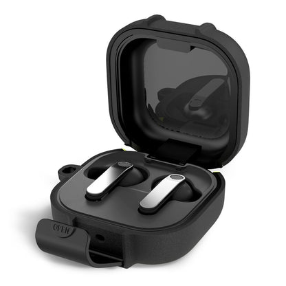 Capa Tech-Protect Slim Hook para Samsung Galaxy Buds4 / Buds4 Pro, Preta