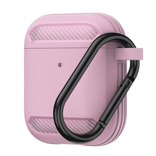 Capa Techsuit Carbon para Apple AirPods Gen 2 / Gen 1, Rosa
