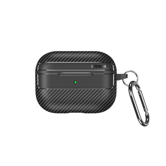 Capa Techsuit CarbonFiber para Apple AirPods 4, Preta