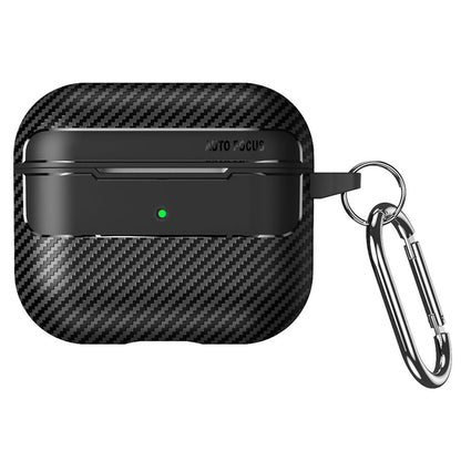 Capa Techsuit CarbonFiber para Apple AirPods Pro 3, Preta