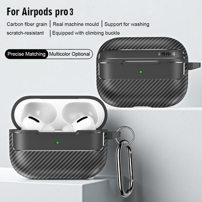 Capa Techsuit CarbonFiber para Apple AirPods Pro 3, Preta