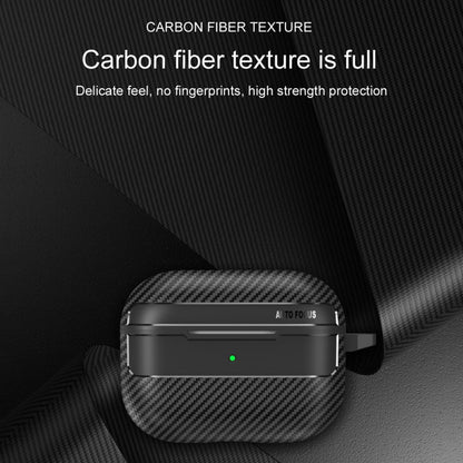 Capa Techsuit CarbonFiber para Apple AirPods Pro 3, Preta