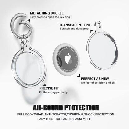 Techsuit CT15 Case for Apple AirTag, Transparent
