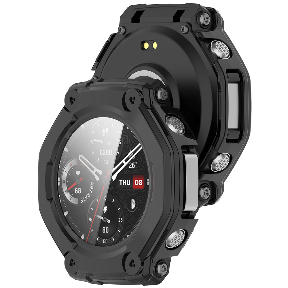 Capa Techsuit Defense360 Pro para Amazfit T-Rex 3, Preta