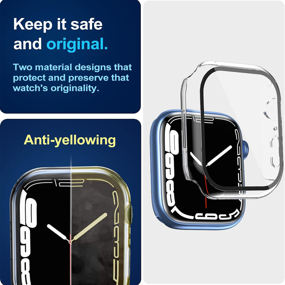 Capa Techsuit Defense360 Pro para Apple Watch 7 45mm Series, Transparente