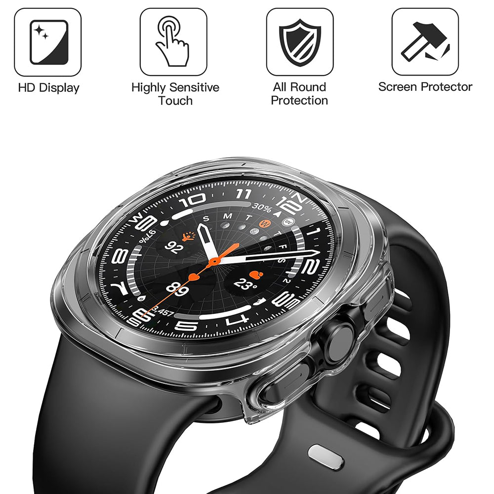 Capa Techsuit Defense360 Pro para Samsung Galaxy Watch Ultra, Transparente