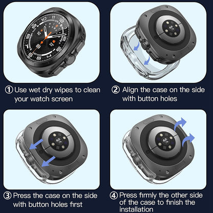 Capa Techsuit Defense360 Pro para Samsung Galaxy Watch Ultra, Transparente
