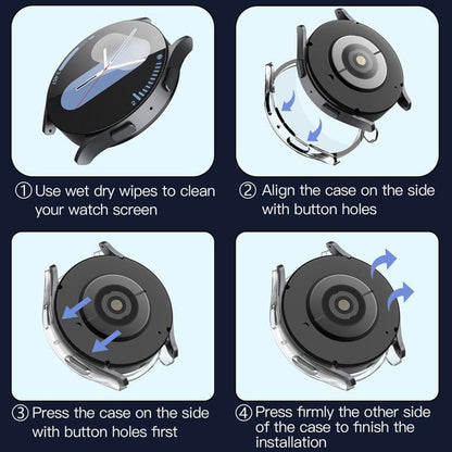 Capa Techsuit Defense360 Pro para Samsung Galaxy Watch7 44mm, Transparente