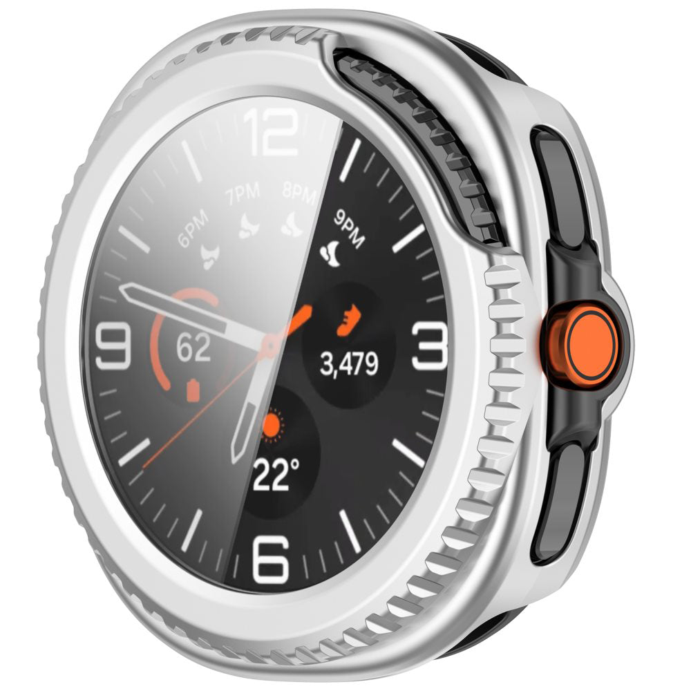 Capa Techsuit Defense360 Pro para Samsung Galaxy Watch8 Classic, Prateada