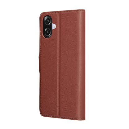 Capa para Samsung Galaxy A07 4G A075, Techsuit, Leather Folio, Castanha