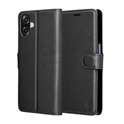 Capa para Samsung Galaxy A07 4G A075, Techsuit, Leather Folio, Preta