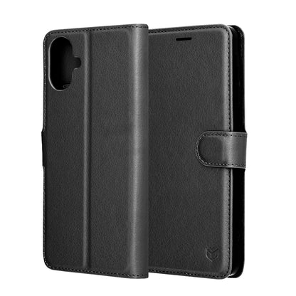 Capa para Samsung Galaxy A07 4G A075, Techsuit, Leather Folio, Preta