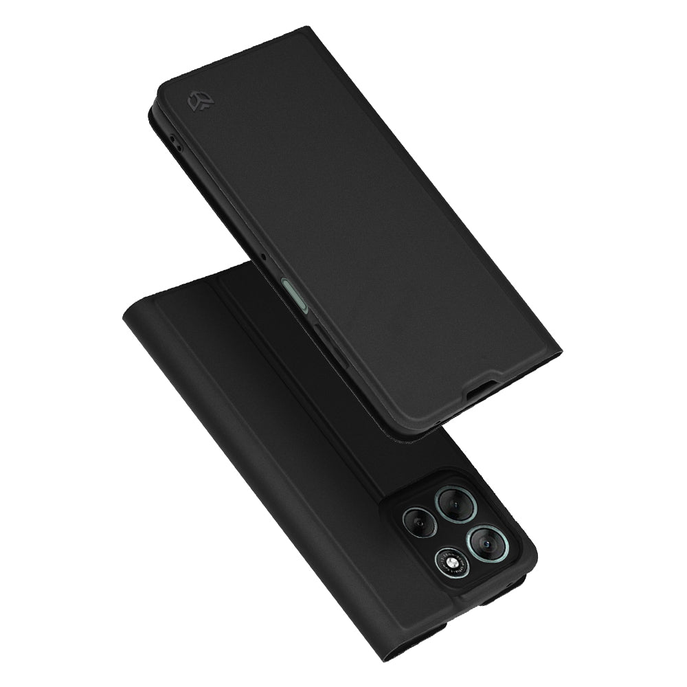 Capa para Motorola Moto G56, Techsuit, Magskin Book, Preta