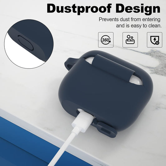 Capa Techsuit Silicone para Apple AirPods 3, Azul Marinho