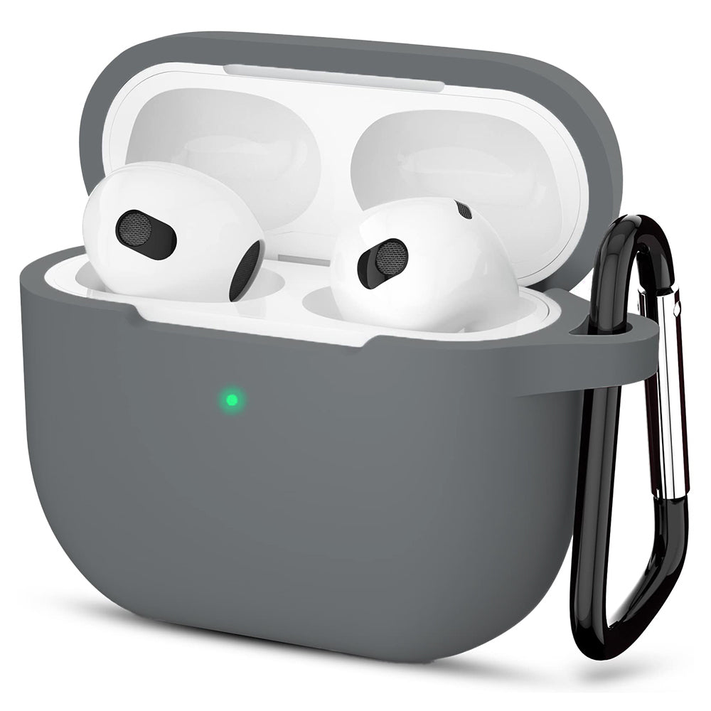 Capa Techsuit Silicone para Apple AirPods 3, Cinzento