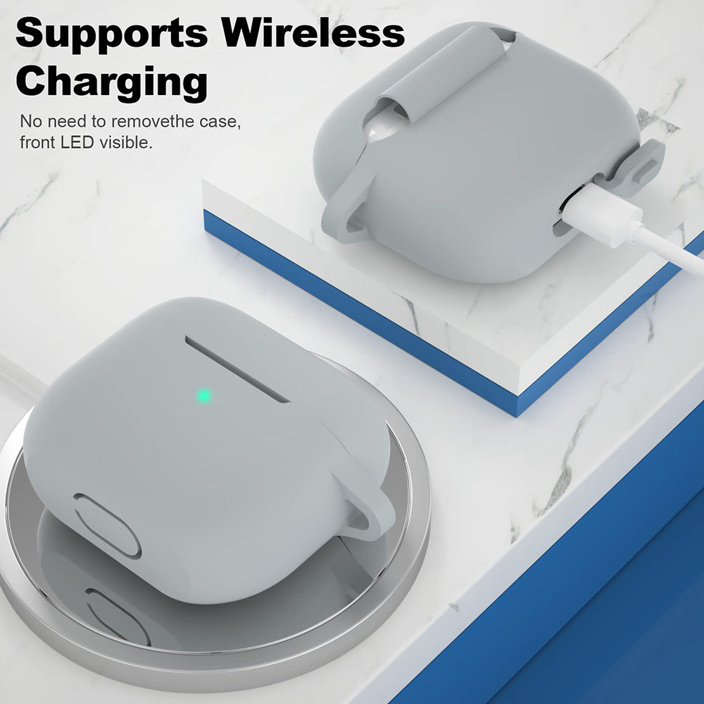 Capa Techsuit Silicone para Apple AirPods 3, Cinzento