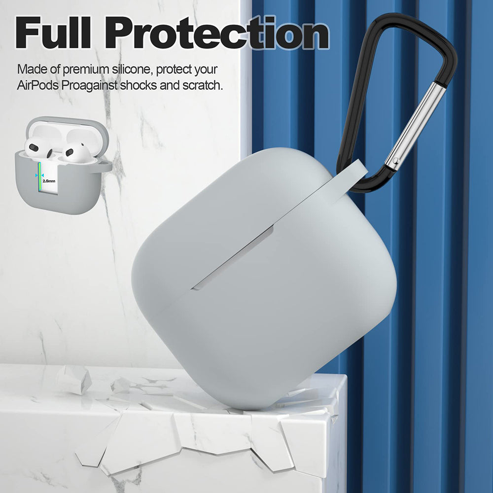 Capa Techsuit Silicone para Apple AirPods 3, Cinzento