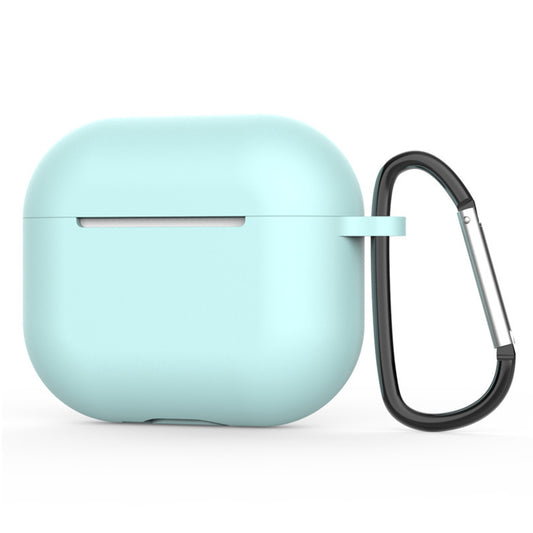 Capa Techsuit Silicone para Apple AirPods 4, Turquesa Claro