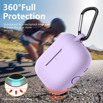 Capa Techsuit Silicone para Apple AirPods Pro Series, Roxo