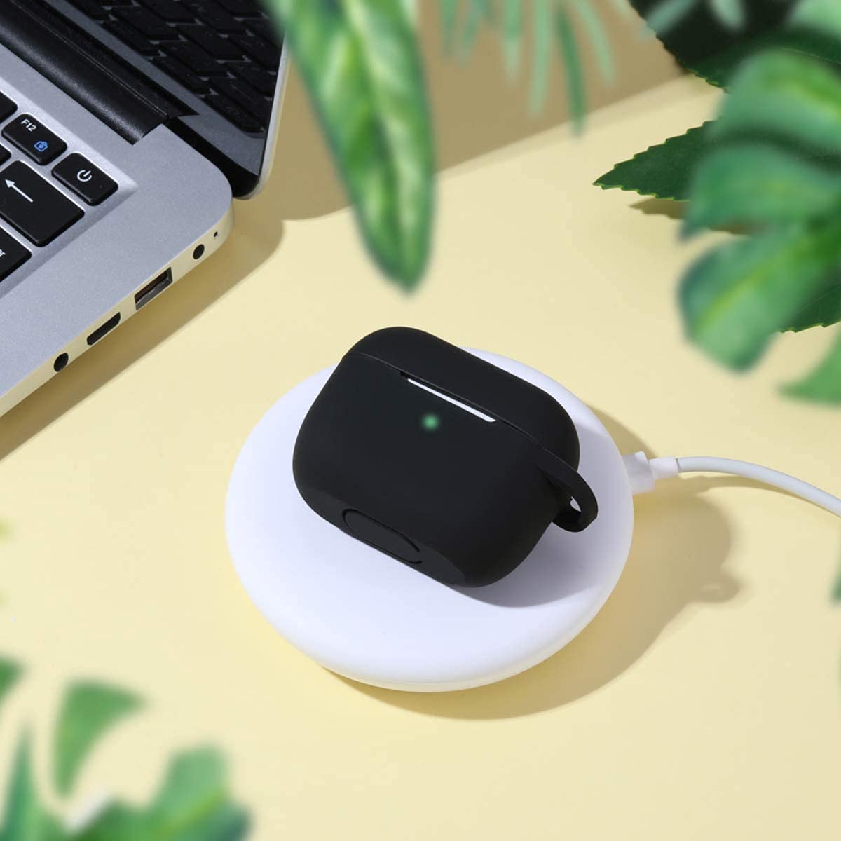 Capa Techsuit Silicone para Apple AirPods Pro Series, Preta