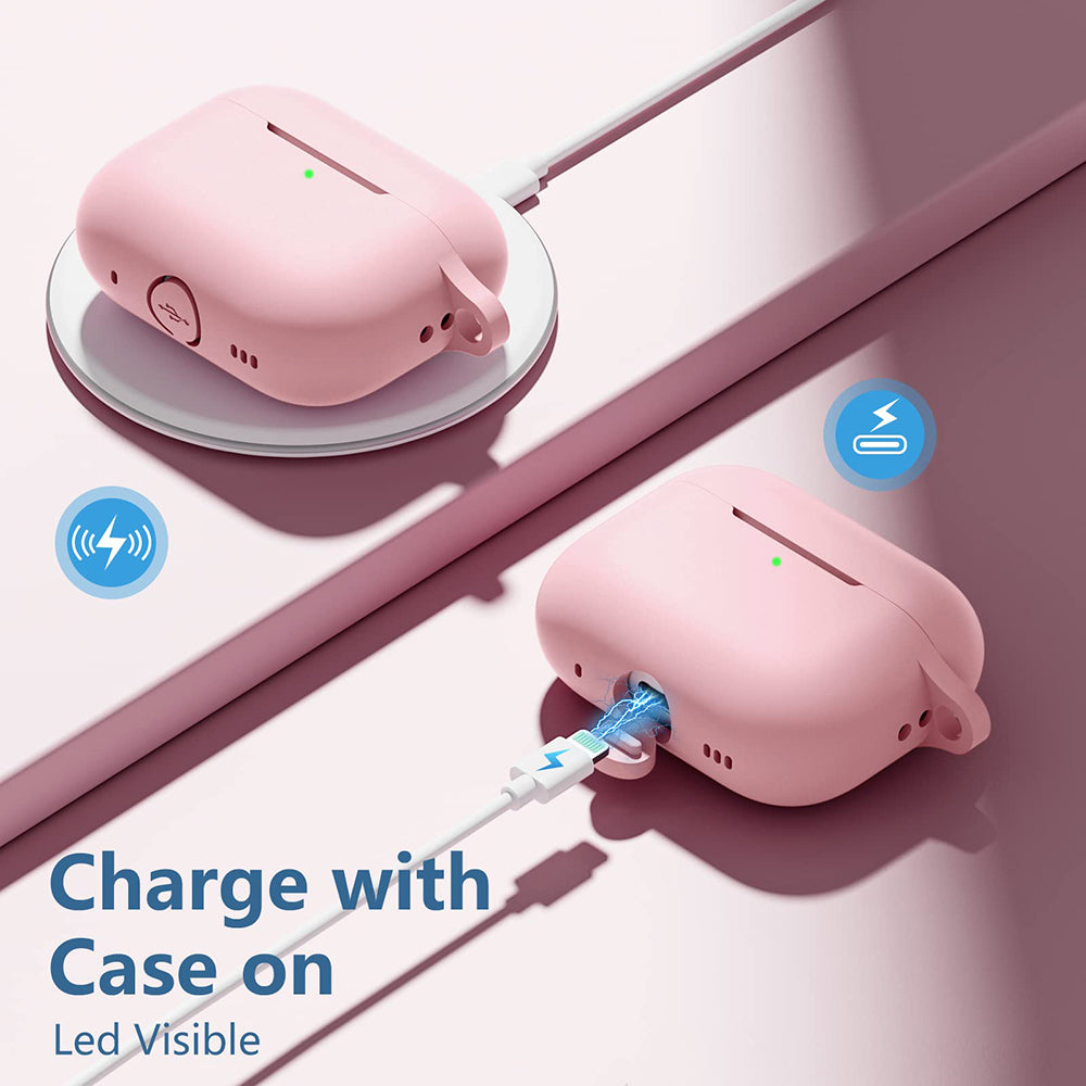 Capa Techsuit Silicone para Apple AirPods Pro Series, Rosa
