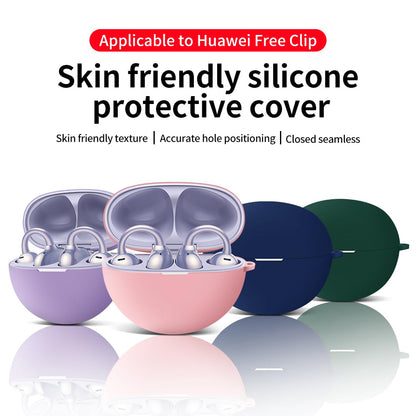 Capa Techsuit Silicone para Huawei FreeClip, Preta