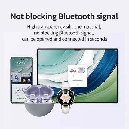Capa Techsuit Silicone para Huawei FreeClip, Preta