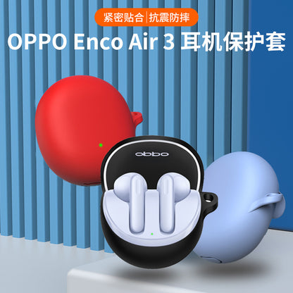 Capa Techsuit Silicone para Oppo Enco Air3, Preta