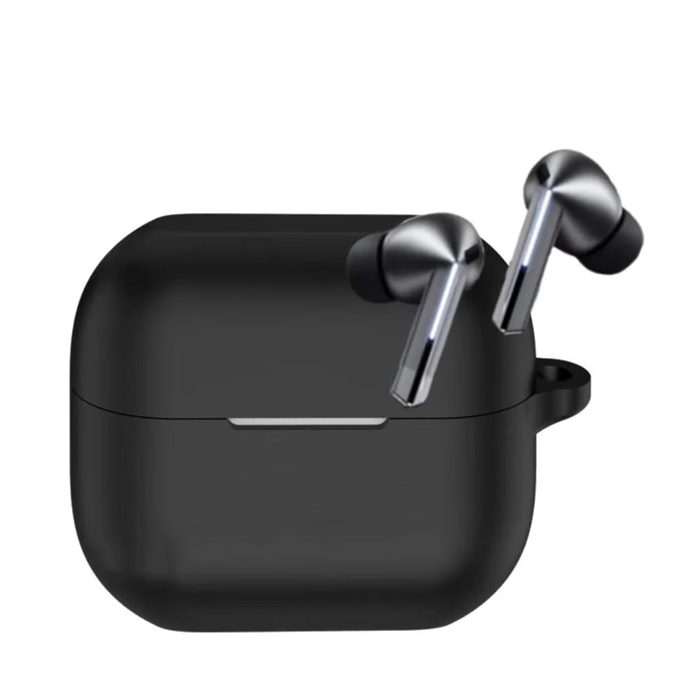 Capa Techsuit Silicone para Samsung Galaxy Buds3 FE / Buds3 Pro / Buds3, Preta