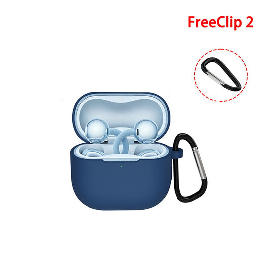 Capa Techsuit Silicone para Huawei FreeClip 2, Preta
