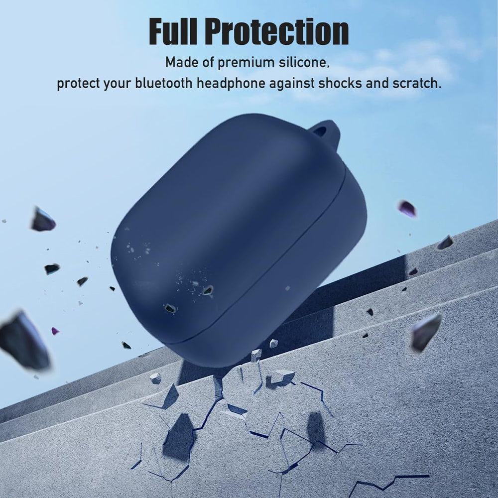 Capa Techsuit Silicone para Samsung Galaxy Buds4 / Buds4 Pro, Azul Marinho