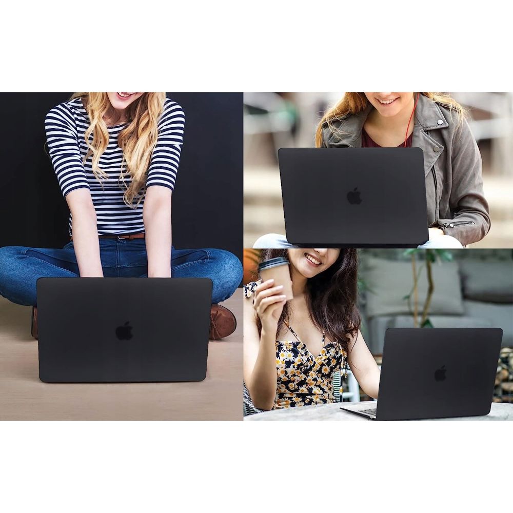 Capa Techsuit UltraShell para Apple MacBook Air M3 15 polegadas (2024) / Air M2 15 polegadas (2023), Preta