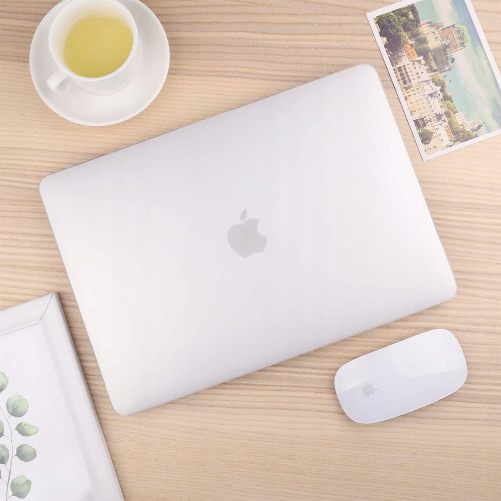 Capa Techsuit UltraShell para Apple MacBook Air M3 15 polegadas (2024) / Air M2 15 polegadas (2023), Transparente Fosca