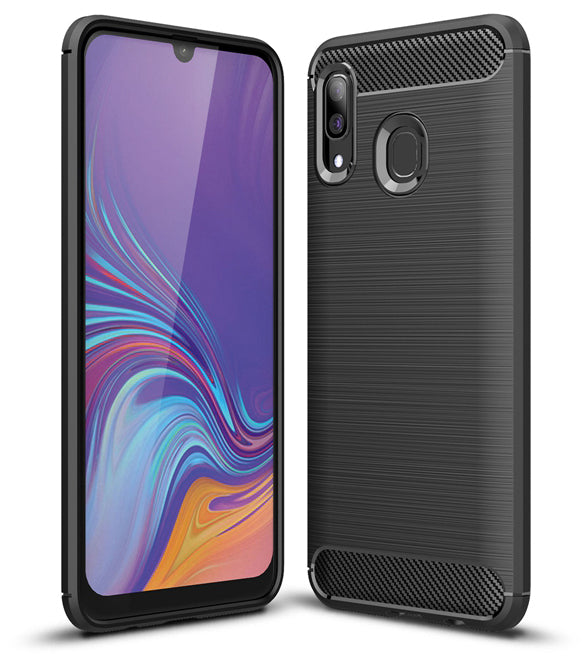Capa para Samsung Galaxy A40 A405, Forcell, Carbono, Preta