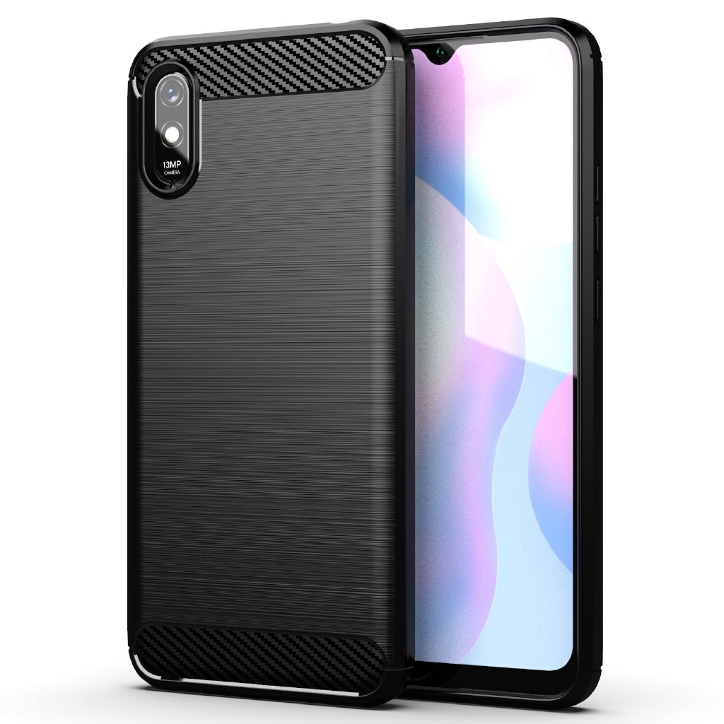 Capa para Xiaomi Redmi 9A / Redmi 9AT, Forcell, Carbono, Preto