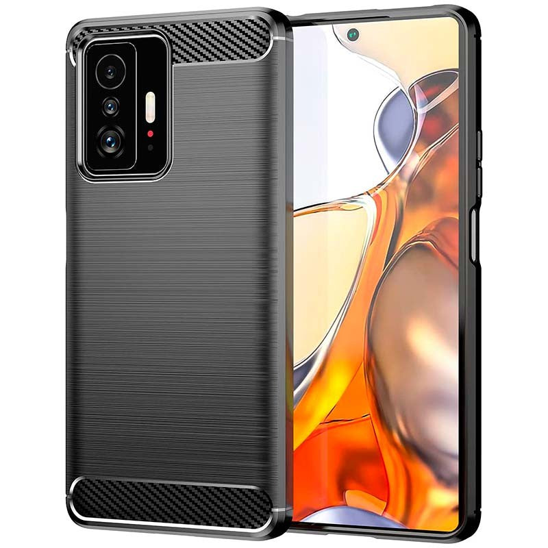 Capa para Xiaomi 11T / 11T Pro, Carbono, Preta
