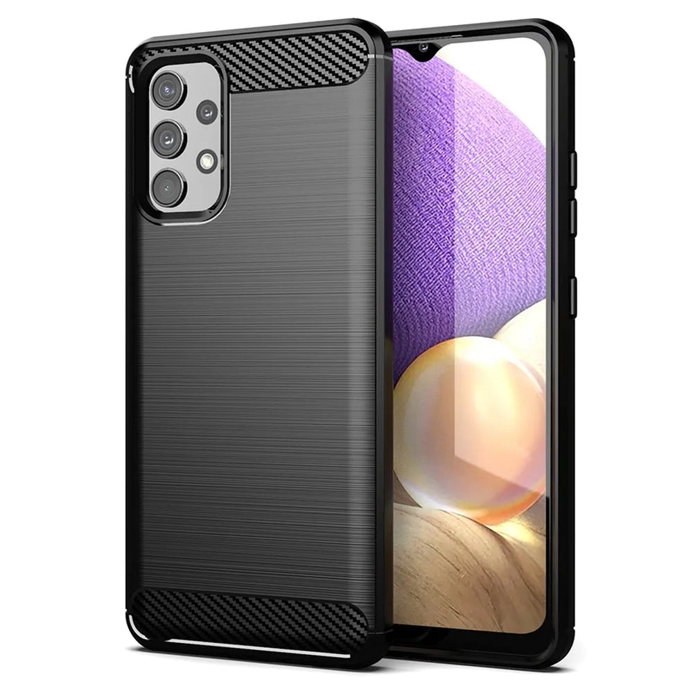 Capa para Samsung Galaxy A33 5G A336, Forcell, Carbono, Preta
