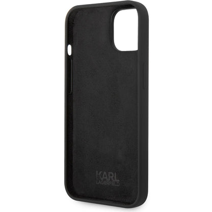 Capa para Apple iPhone 14 Plus, Karl Lagerfeld, Silicone Body Choupette, Preta