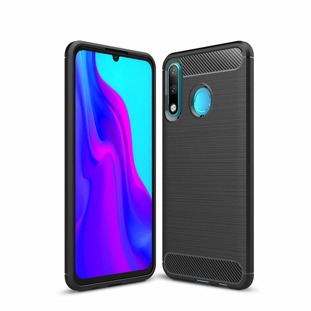 Capa para Huawei P30 lite New Edition / P30 lite, OEM, Carbono, Preta