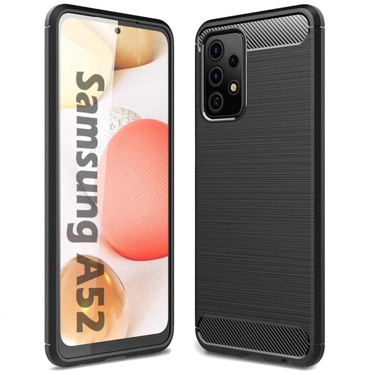 Capa para Samsung Galaxy A52s 5G A528 / A52 5G A526 / A52 A525, OEM, Carbono, Preta