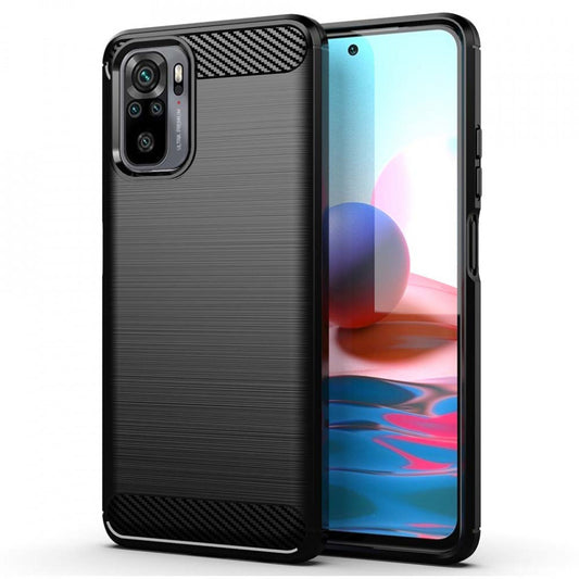 Capa para Xiaomi Redmi Note 10S / Note 10, OEM, Carbono, Preta