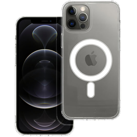 Capa MagSafe para Apple iPhone 12 Pro Max, OEM, Transparente, Transparência