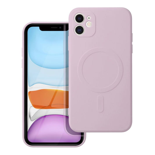 Capa MagSafe para Apple iPhone 11, OEM, Silicone Mag, Rosa