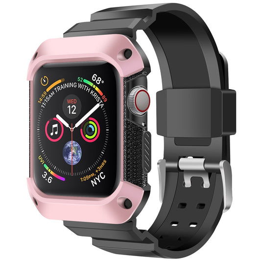 Estojo resistente OEM para Apple Watch série 44 mm, cor-de-rosa