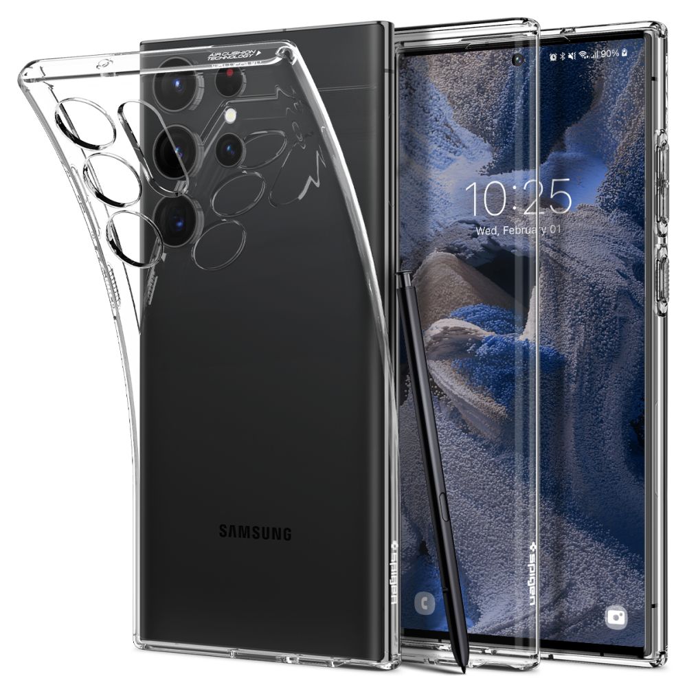 Capa para Samsung Galaxy S23 Ultra S918, Spigen, Liquid Crystal, Transparente ACS05610