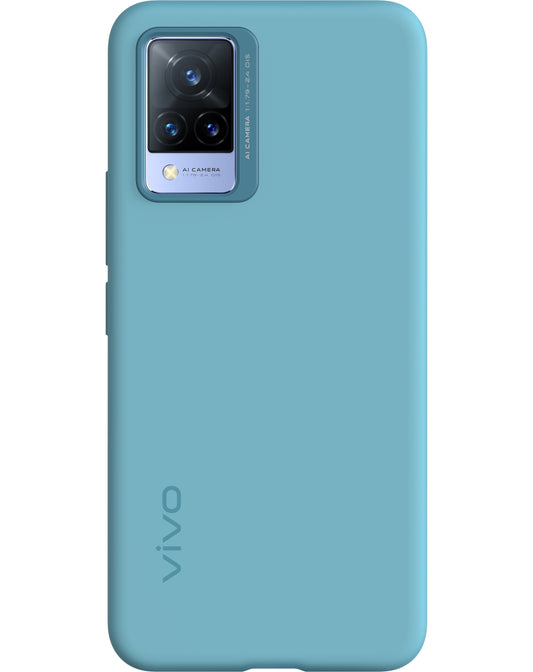 Capa para vivo V21 5G, cobertura de silicone, azul 6000173