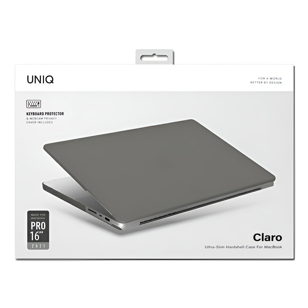 Capa UNIQ Claro para Apple MacBook Pro 16 polegadas (2026) / (2024) / (2023) / (2021), Cinza Fosco