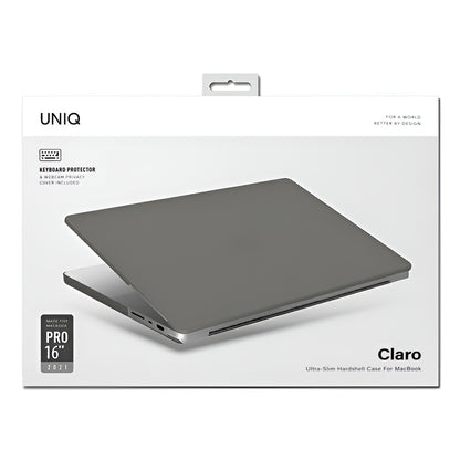 Capa UNIQ Claro para Apple MacBook Pro 16 polegadas (2026) / (2024) / (2023) / (2021), Cinza Fosco